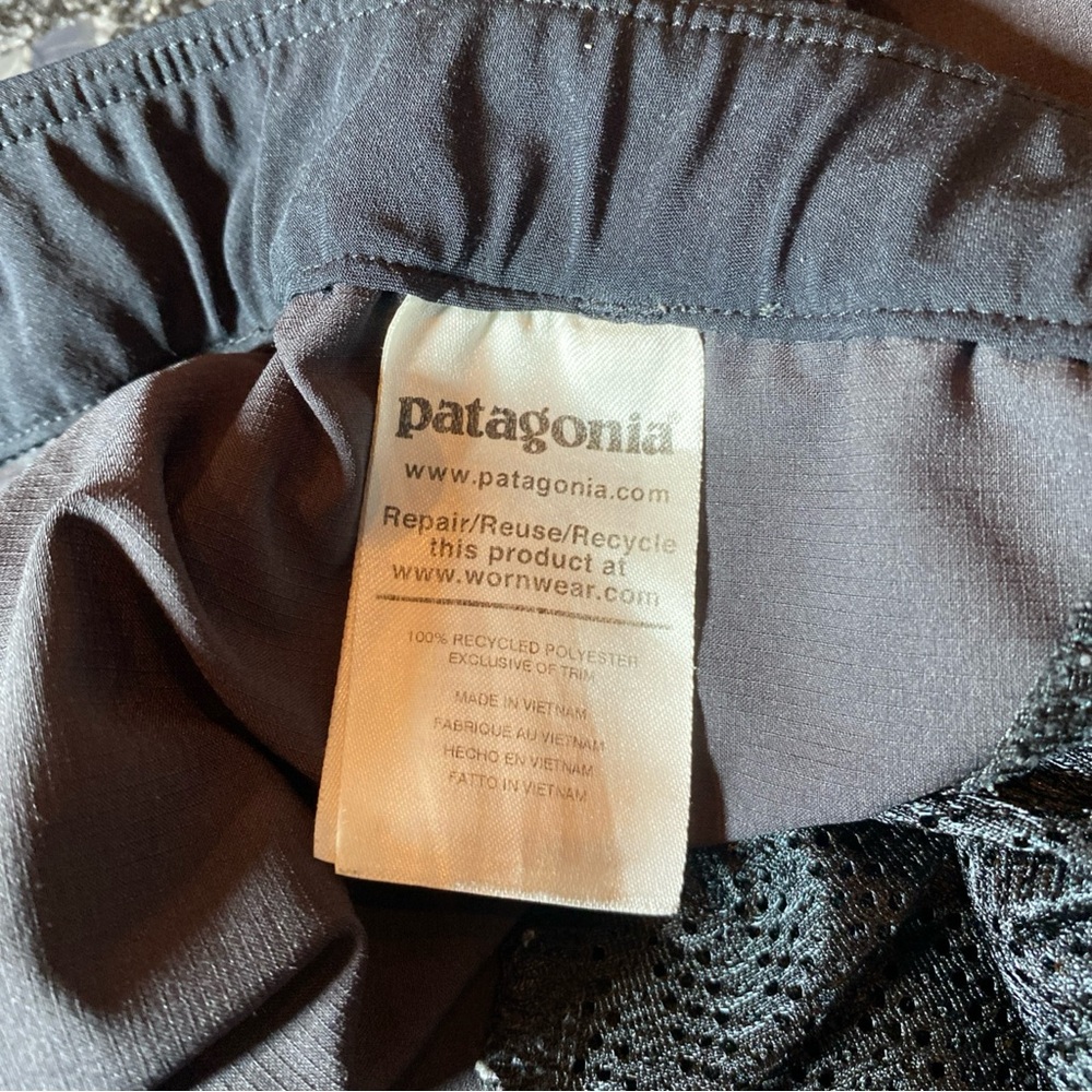Patagonia Shorts Mens Medium Black Terrebonne Trail Hiking Performance Outdoor - Picture 4 of 6